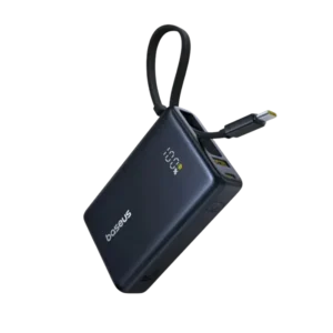 Baseus PicoGo 10000mAh 22.5W Digital Display Power Bank with Built-in USB-C Cable